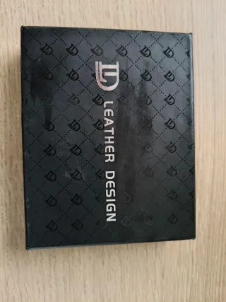 Cartera de piel Leather Design nueva