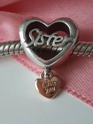 Charm Corazón Sister Plata S925
