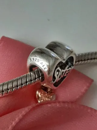 Charm Corazón Sister Plata S925