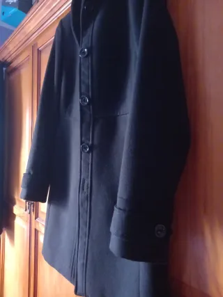 Abrigo negro corte inglés