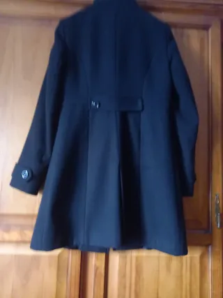 Abrigo negro corte inglés