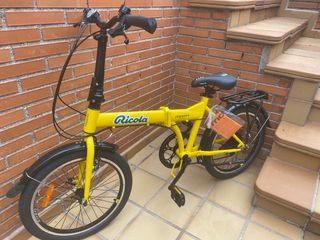 Bicicleta plegable Moma Ricola amarilla