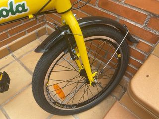 Bicicleta plegable Moma Ricola amarilla
