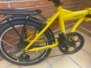 Bicicleta plegable Moma Ricola amarilla