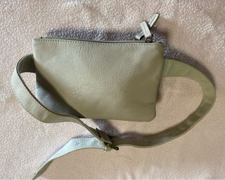 Bolso cintura MSK beige con bolsillo