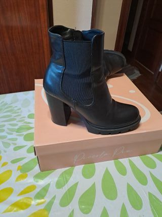 Botas negras tacón plataforma