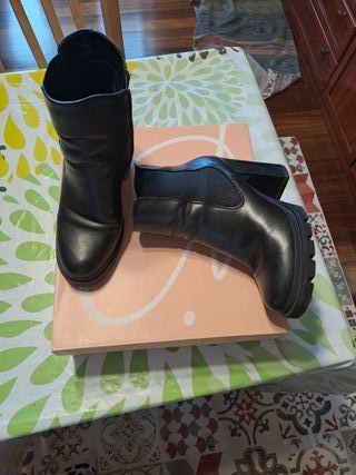 Botas negras tacón plataforma