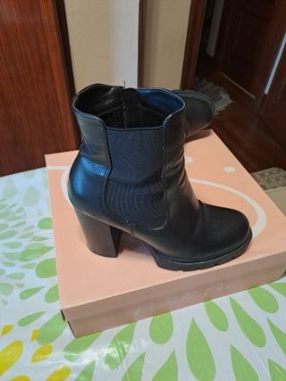 Botas negras tacón plataforma