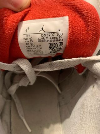 Jordan 3 Scarpe da Ginnastica Bianche Rosse