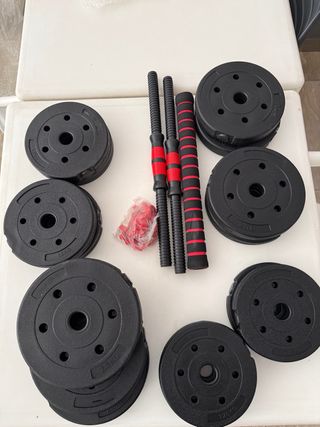 Kit Mancuernas Ajustables Pesas Gimnasio