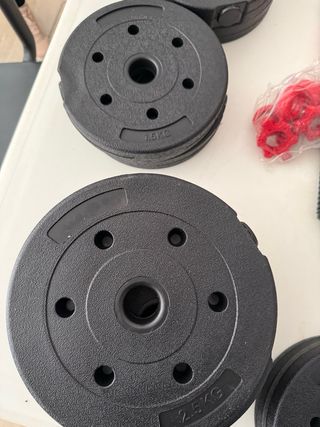 Kit Mancuernas Ajustables Pesas Gimnasio