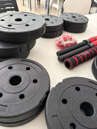 Kit Mancuernas Ajustables Pesas Gimnasio