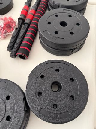 Kit Mancuernas Ajustables Pesas Gimnasio