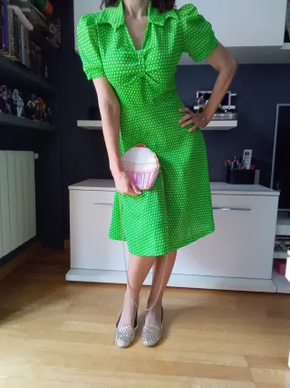 VESTIDO AUTÉNTICO AÑOS 60 SIN ESTRENAR