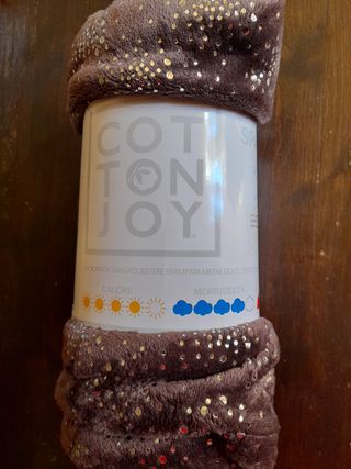 Coperta Cotton Joy con paillettes