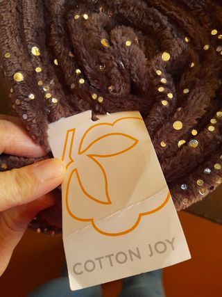 Coperta Cotton Joy con paillettes