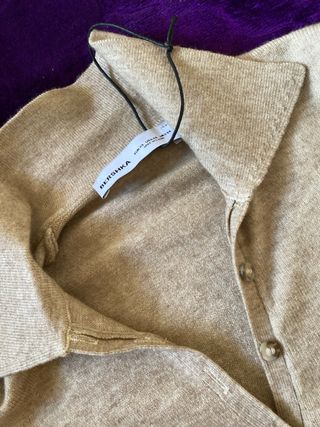 Vestido beige de punto