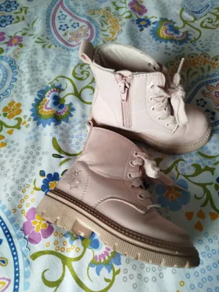 Botas niña rosa goma suave n 23