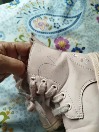 Botas niña rosa goma suave n 23