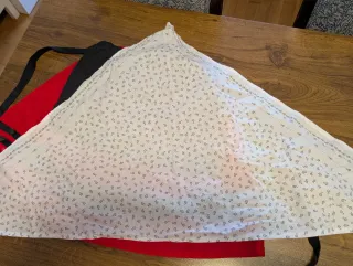 Falda casera baserritarra 6 años delantal pañuelo