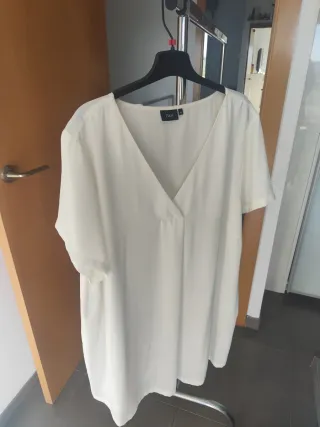 Blusa blanca talla XXXL