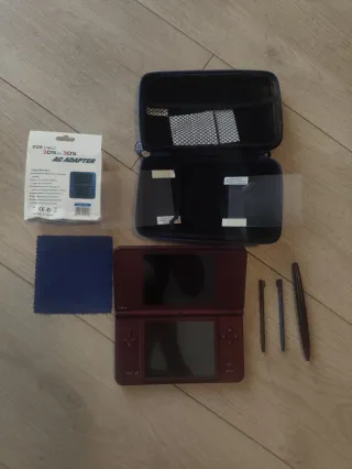 Nintendo DS XL Granate + Accesorios