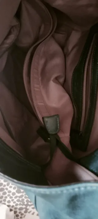 Bolso Inés Delaure azul verdoso