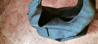 Bolso Inés Delaure azul verdoso