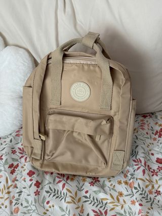Mochila pequeña Beige Green Coast