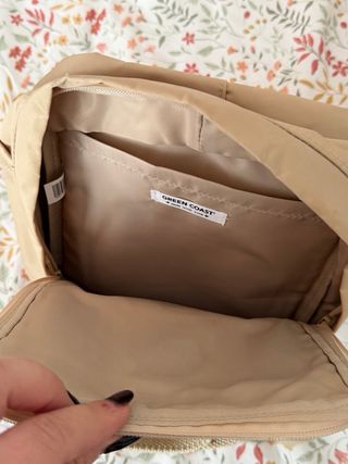 Mochila pequeña Beige Green Coast