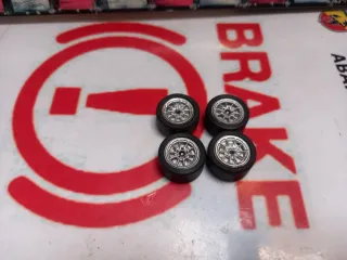 4 Llantas Aluminio Scaleauto 17mm Grises