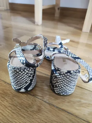 Sandali Fosco con stampa animalier in pelle