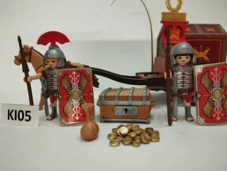 Playmobil Romano Carro Tesoro Soldados