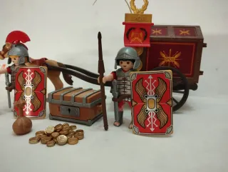 Playmobil Romano Carro Tesoro Soldados