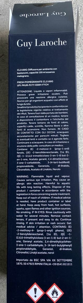 Diffusore Ambiente Guy Laroche nuovo