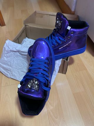 Sneakers sportive blu e viola taglia 40