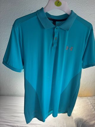 Polo Under Armour Talla L Azul Turquesa