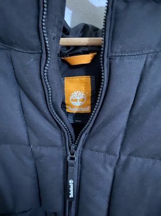 Cazadora Timberland Negra Acolchada