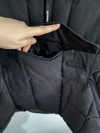 Cazadora Timberland Negra Acolchada