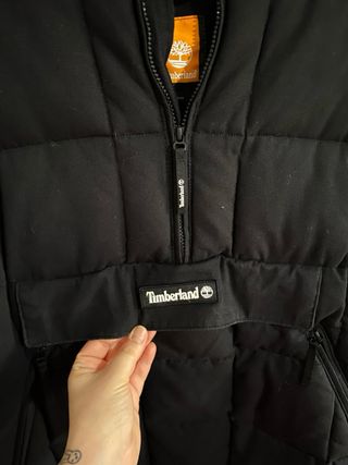 Cazadora Timberland Negra Acolchada