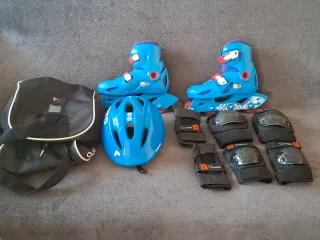 Patines Talla 34-36 + Casco + Protec.