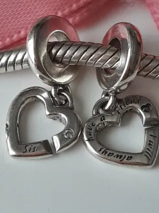 Charm Corazón Plata S925 Sis