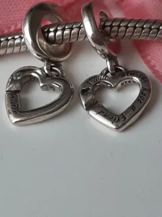 Charm Corazón Plata S925 Sis