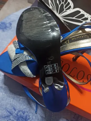 Sandalias Victoria Delef Fiesta Azul Eléctrico