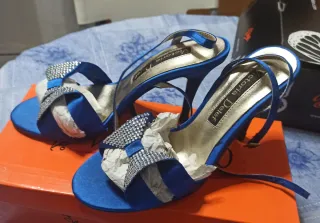 Sandalias Victoria Delef Fiesta Azul Eléctrico