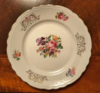 Set 6 piattini da dolce floreali