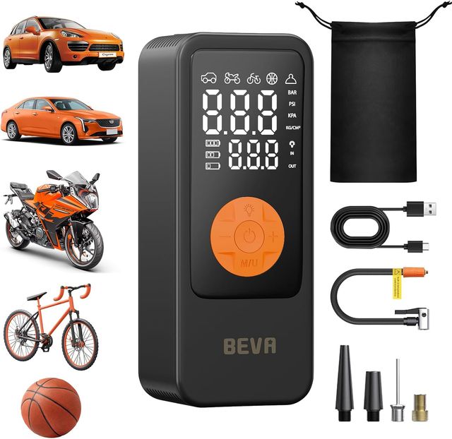 Compresor Aire Portátil 150 PSI Coche Moto Bici