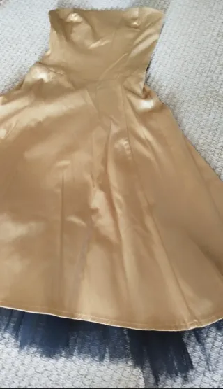 Vestido de fiesta dorado