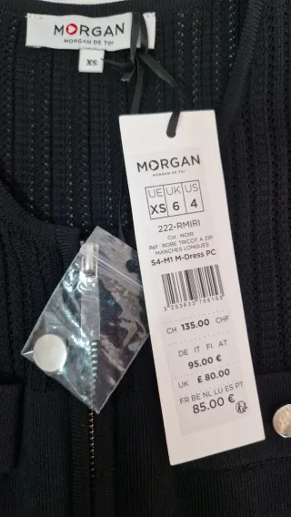 Vestido Morgan punto cremallera