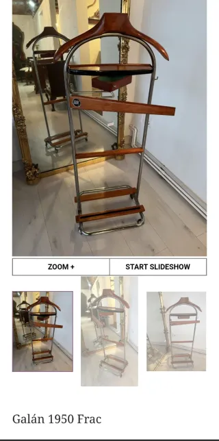 Perchero de pie madera y metal galan de noche